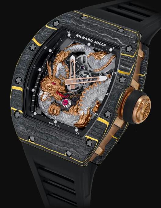 Best Richard Mille RM 57-03 Tourbillon Sapphire Dragon Replica Watch